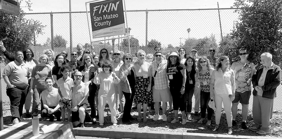 Thirty-five members and supporters of Fixin' San Mateo County all together at our Summer 2022 picnic